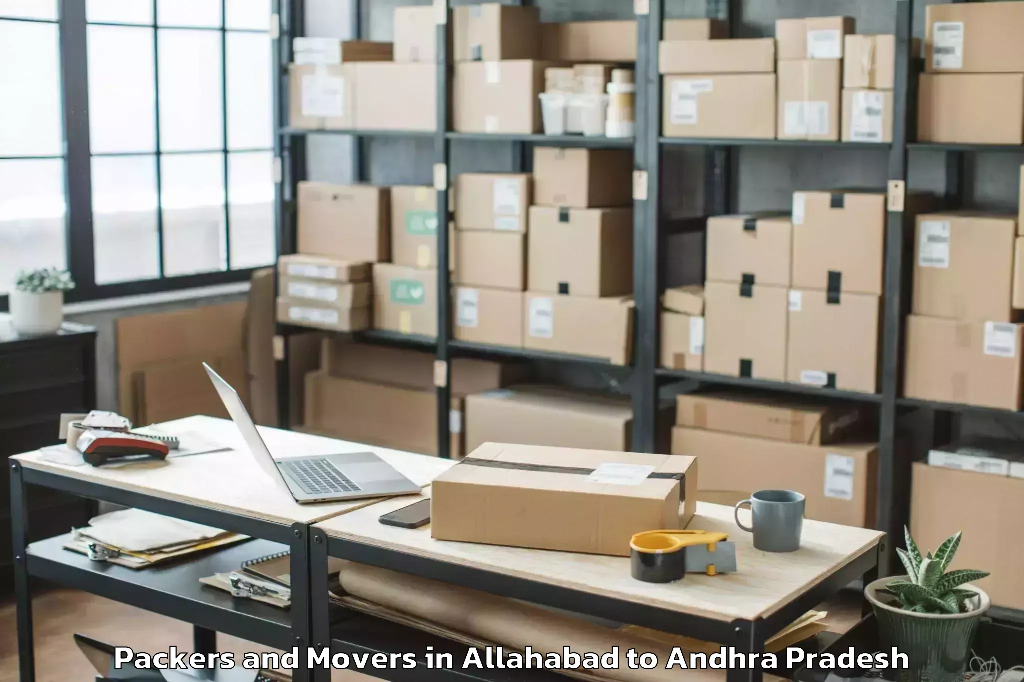 Affordable Allahabad to Savalyapuram Kanamarlapudi Packers And Movers